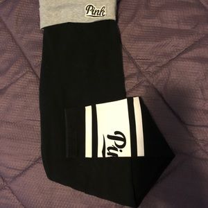 Black “pink Victoria’s Secret “ long leggings